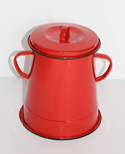 Esmalte de tazón, potes de manteca, de diferentes tamaño, 2 L