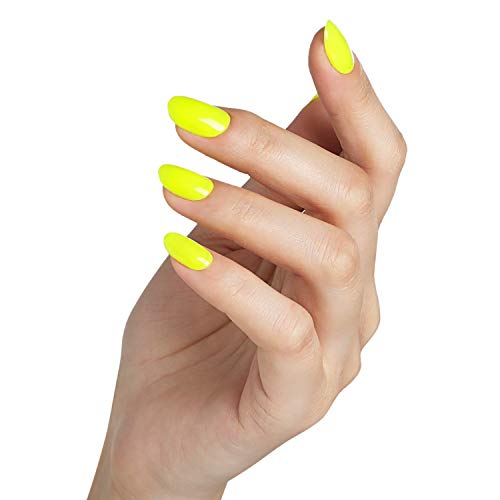 Esmalte de uñas en gel amarillo neón Bluesky número 34,10 ml