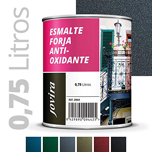 ESMALTE FORJA ANTIOXIDANTE, proteccion y decoracion sobre acero. (750ML- 1,3 Kilos GRIS)