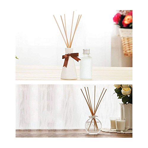 Esnow 120 pedazos de aceite de madera de caña difusor Sticks reed ratán de recambio para fragancia de aroma, 9.45 pulgadas