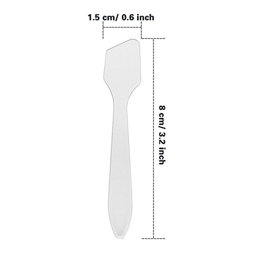 Espátula de Máscara Facial Desechable Cucharas para Comésticas de Crema, 100 Paquetes