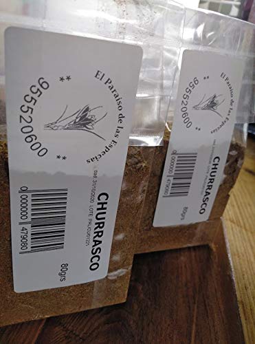Especias para Churrasco 250 grs - Especias para Carnes 100 % Natural .