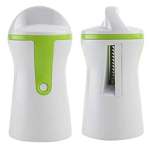 Espiralizador De Verduras, Sboly Spiralizer Vegetal con Contenedor, Espaguetis De Calabacin, Cortador Manual, para Triturar, Tallarines, Cintas O Fideos