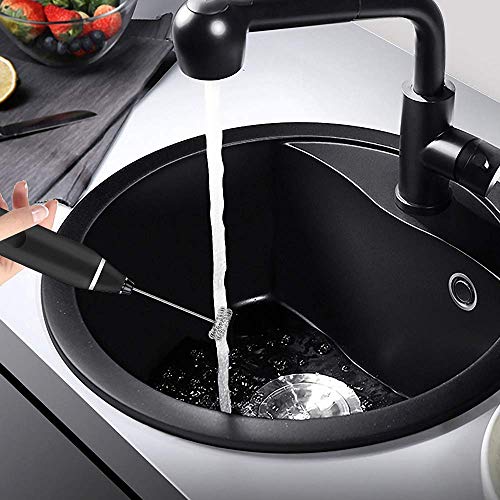 Espumador Leche Electrico, KIPIDA USB Batidor de Leche de Acero Inoxidable Cabeza Doble del Batidor la Primavera Espumador Leche 2 en 1 Batidora para Café,Cappuccino,Nata,Leche,Huevos, 3 Velocidades