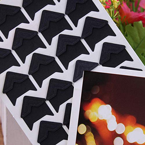 Esquinas de fotos Autoadhesivas Mengger 432Pcs Esquinas Fotografías Adhesivas pegatinas de papel para scrapbooking Álbum de Recortes