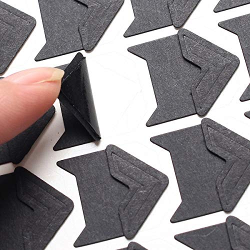 Esquinas de fotos Autoadhesivas Mengger 432Pcs Esquinas Fotografías Adhesivas pegatinas de papel para scrapbooking Álbum de Recortes