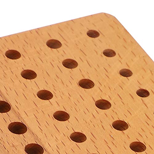 Estante de destornillador de 60 agujeros, soporte de herramientas de madera, herramienta de reparación de relojes, estante de colocación, destornillador, soporte de pluma de aceite, soporte de almacen