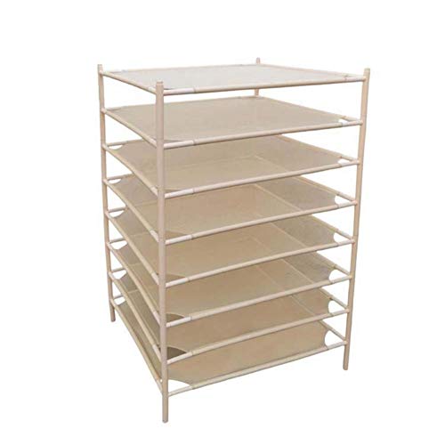 Estante de Secado de Hierbas con Estante de Secado hidropónico Cuadrado Resistente de 8 Capas Secador de Red para Plantas Flores Ropa