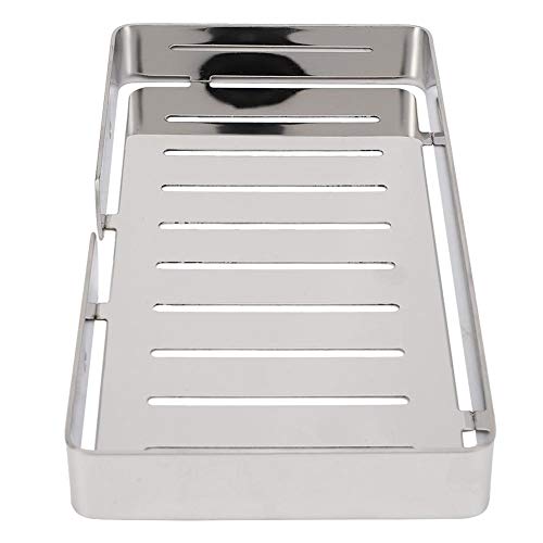 Estante para Baño, Soporte de Pared de Acero Inoxidable, Estante de Drenaje, Estante, Cesta Combinada de Organizador para Baño, Jabón de Champú para Cocina (Silver)