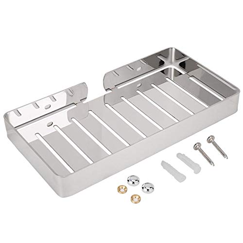 Estante para Baño, Soporte de Pared de Acero Inoxidable, Estante de Drenaje, Estante, Cesta Combinada de Organizador para Baño, Jabón de Champú para Cocina (Silver)