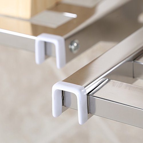 Estantería Cocina Multifunción Acero Inoxidable Estante de pared Estante de almacenamiento Estante de almacenamiento Estanterías modulares ( Tamaño : C )