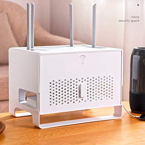 Estantes de pared Nuevo!Router Wifi Caja de almacenamiento / organizador del cable / Tablet soporte for teléfono 3 en 1 multi-función de almacenamiento de taquilla Organizador decoración del dormitori