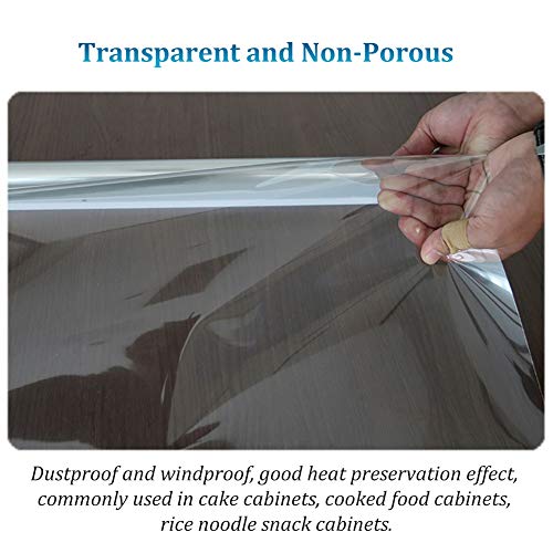 Estor Enrollable Persianas Enrollables de Plástico Transparentes con Mango, Persianas 100% Impermeables para Congelador Interior y Exterior, Vitrina Comercial, Largo 150cm (Size : 60×150cm)