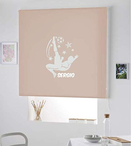 ESTORES ENROLLABLES PARA COCINA - PRECIOSOS ESTORES PARA COCINAS PARA PONER NOMBRE- LA COCINA DE RAMON¡ PON TU NOMBRE- ESTORES TRANSLUCIDOS PARA COCINA MODERNOS (MARRON COCHOLATE, 160X175)