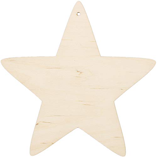 Estrella Grande Madera 20 x 20 cm Suspensión Madera – Decoración