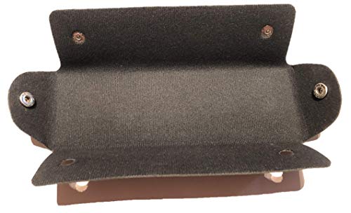 Estuche de piel sintética (marrón), estuche para la escuela, portalápices, almacenamiento, gafas de sol, gafas de lectura, bolsa de maquillaje, piel sintética, utensilios médicos