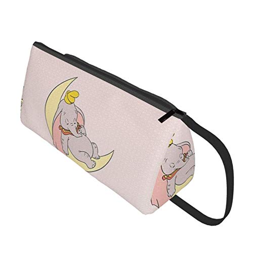 Estuche para lápices de gran capacidad, Dumbo con la luna, bolsa de bolígrafo multi-ranura, organizador de suministros de almacenamiento para estudiantes