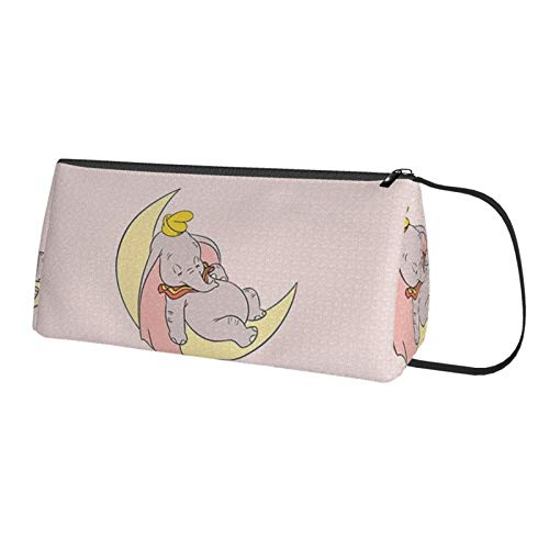 Estuche para lápices de gran capacidad, Dumbo con la luna, bolsa de bolígrafo multi-ranura, organizador de suministros de almacenamiento para estudiantes