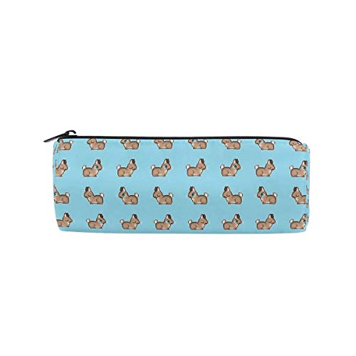 Estuche para lápices Estuche para bolígrafos de conejo gigante flamenco Estuche para papelería Estuche para cosméticos de maquillaje para la oficina de la escuela