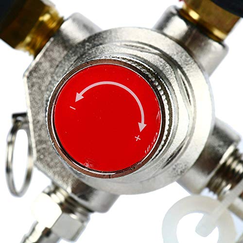 ETE ETMATE Regulador de CO2 de Doble Calibre para Cerveza de Barril Homebrew Kegerator W21.8