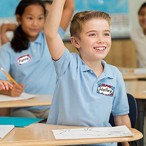 Etiquetas engomadas escribibles a mano para niños y adultos con superhéroes. Etiquetas para la escuela, casa u oficina, ideal para estudiantes o profesores, 6 diseños con 180 PCS