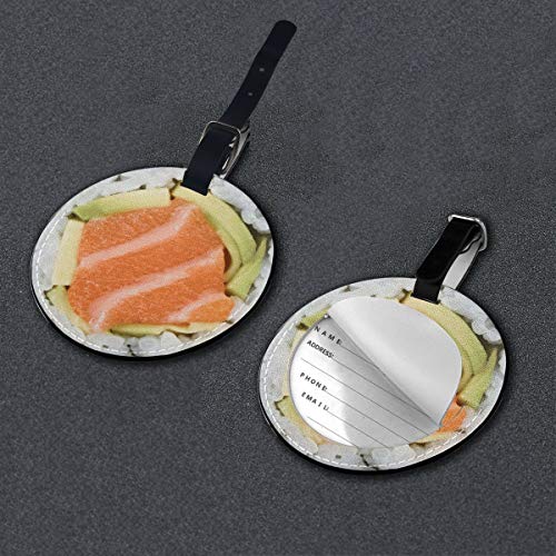 Etiquetas para Equipaje Bolso ID Tag Viaje Bolso De La Maleta Identifier Las Etiquetas Maletas Viaje Luggage ID Tag para Maletas Equipaje Rollo de Sushi de salmón japonés Makizushi