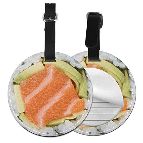 Etiquetas para Equipaje Bolso ID Tag Viaje Bolso De La Maleta Identifier Las Etiquetas Maletas Viaje Luggage ID Tag para Maletas Equipaje Rollo de Sushi de salmón japonés Makizushi