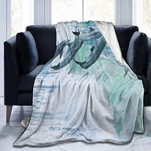 Etryrt Manta, Luxury Velvety Plush Micro-Velour Ultra-Soft Blanket Beautiful Landscapes Lightweight All-Season Anti-Static for Fleece Throw Sofa Couch Bed 80"x60"