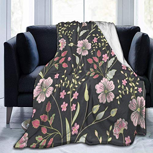 Etryrt Manta, Throw Blanket Ultra Soft Nature Daisy Flowers (2) Lightweight All-Season Anti-Static for Fleece Throw Sofa Couch Bed 60"x50"