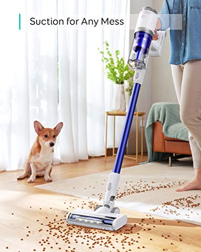 eufy de Anker, HomeVac S11 Go, aspiradora Escoba inalámbrica, Liviana, inalámbrica, Potencia de aspiración de 120 AW, batería extraíble, Limpieza Profunda Tanto para alfombras como para Suelos Duros