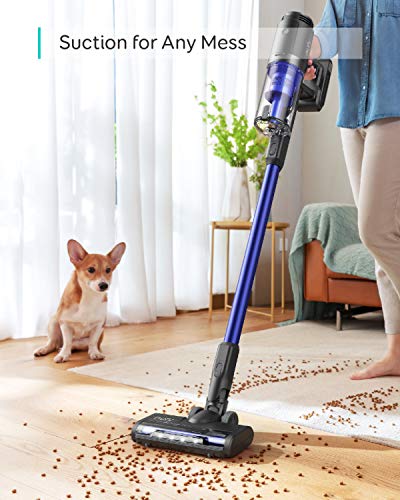 eufy HomeVac S11 Go, aspiradora escoba inalámbrica, liviana, inalámbrica, potencia de aspiración de 120 AW, batería extraíble, limpieza profunda tanto para alfombras como para suelos duros (Negro)