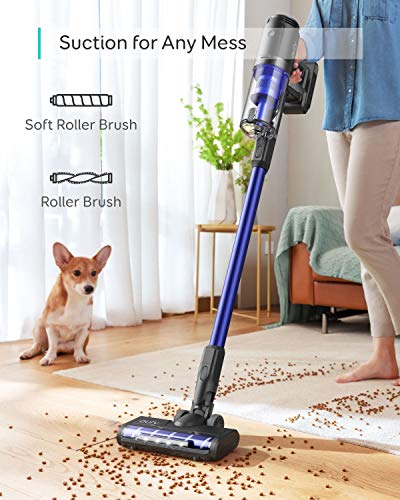 eufy HomeVac S11 Infinity, aspiradora escoba inalámbrica, liviana, inalámbrica, potencia de aspiración de 120 AW, limpieza profunda tanto para alfombras como para suelos duros (negro)