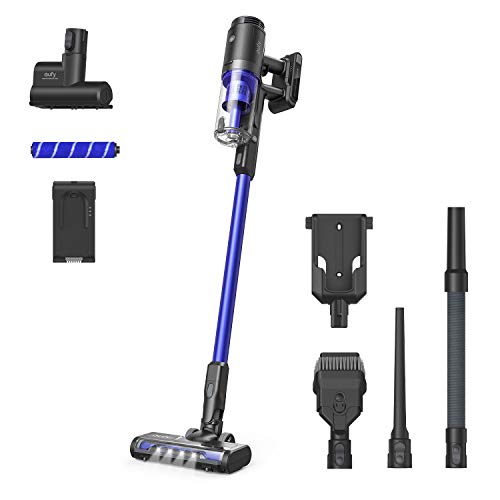 eufy HomeVac S11 Infinity, aspiradora escoba inalámbrica, liviana, inalámbrica, potencia de aspiración de 120 AW, limpieza profunda tanto para alfombras como para suelos duros (negro)