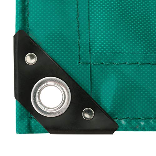 EUGAD Lona Impermeable Exterior PVC Universal con Ojales Toldo y Duradera Resistente al Agua y a los Rayos UV, Muy Gruesa para Muebles，jardín ，Coche, Piscina Color Verde 3x5m 0125PB