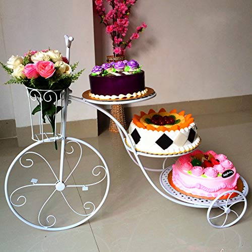 Europeo Metálico 100% 3 Pisos Cupcake Y Torre De Postre Creativo Plato De Frutos Secos Estable Bandeja De Tartas para La Decoración del Pastel De Bodas De Cumpleaños-a