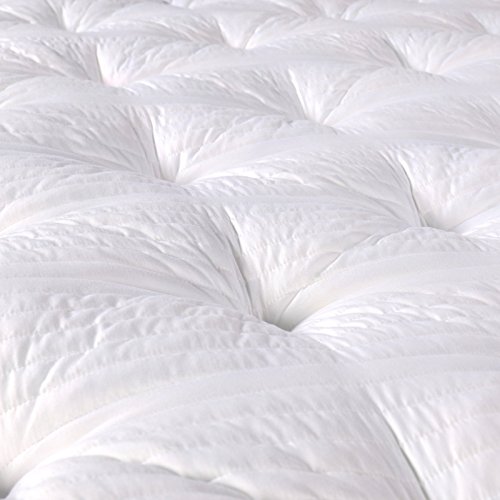 EvergreenWeb – Colchoncillo de Espuma viscoelástica Corrector Colchón Topper para Cama 160 x 190 h 7, con Espuma con Efecto Memoria, futón Enrollable, Sobrecolchón con Funda Suave, Blanco - Dreame