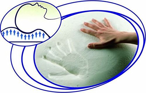 EvergreenWeb – Corrector Colchón Double 160x200 de viscoelástico h 7, Topper Cama Matrimonio, Relleno Lazo Memory Efecto Pluma, futón Enrollable, Funda antialérgica antiácaros Blanco - Dreame