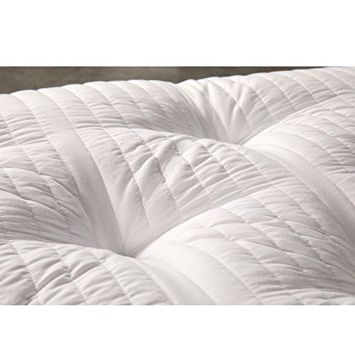 EvergreenWeb – Futón colchón individual, acolchada tela ergonómico y Avvolgente, excelente como cama Salvaspazio, o como práctico Topper colchón. Apto a todos los usos. COL. Blanco – pillowt