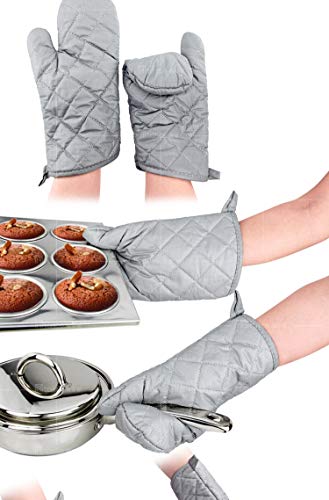 Evita quemaduras, guantes para horno y microondas, resistentes al calor, guantes para horno, anticalientes, herramientas para hornear, para proteger las manos (tamaño: 24 pulgadas, unidad: 1 par)
