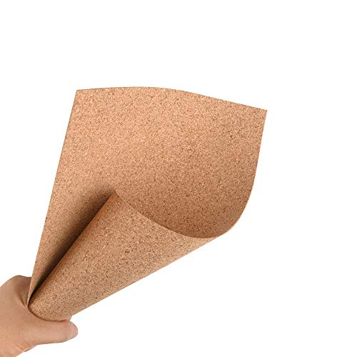 ewtshop® 10 placas de corcho en formato DIN 4, 1 mm de grosor para manualidades, tarjetas, decoración de mesa y mucho más
