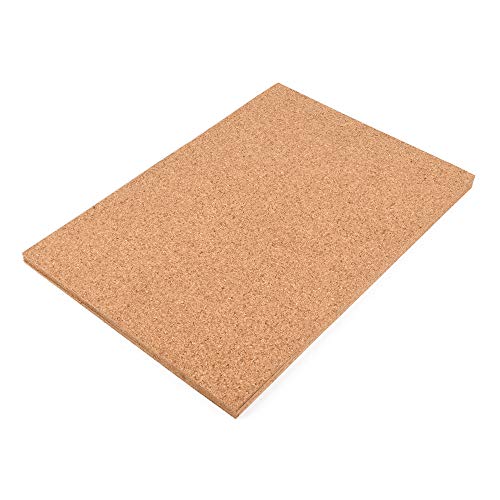 ewtshop® 10 placas de corcho en formato DIN 4, 1 mm de grosor para manualidades, tarjetas, decoración de mesa y mucho más