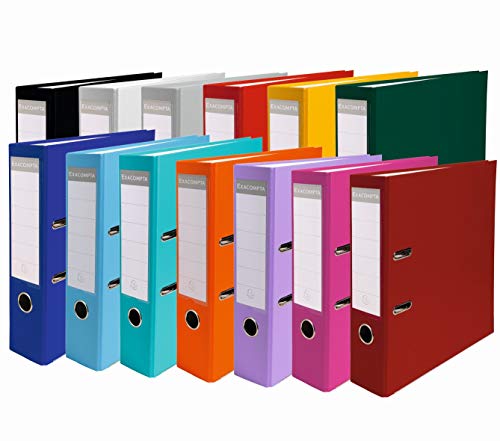 Exacompta 918400B - Archivador de palanca polipropileno, Lila, Lomo 50mm, A4, 320x290 mm, 1 pieza