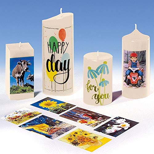 Exagon - Papel de transferencia para velas (21 x 29,7 cm, A4)