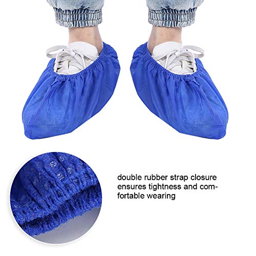 Exblue Cubrezapatos Desechables, 100 Piezas Cubrezapatos Antideslizantes Cubrezapatos Resistentes al Desgaste Cubre Botas para el hogar Taller Libre de Polvo Limpieza de la casa
