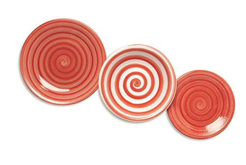 Excelsa Old Italia Servicio Platos, Rojo