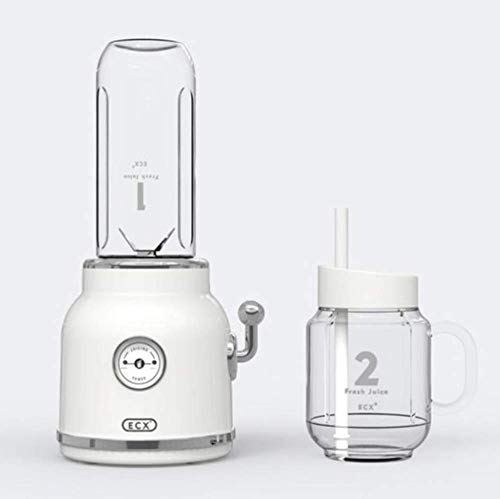 Exprimidor Exprimidor Exprimidor Retro Exprimidor Portátil Exprimidor Doméstico Mini Exprimidor Automático de Frutas Exprimidor de Frutas y Verduras Extractor de Nutrición,White