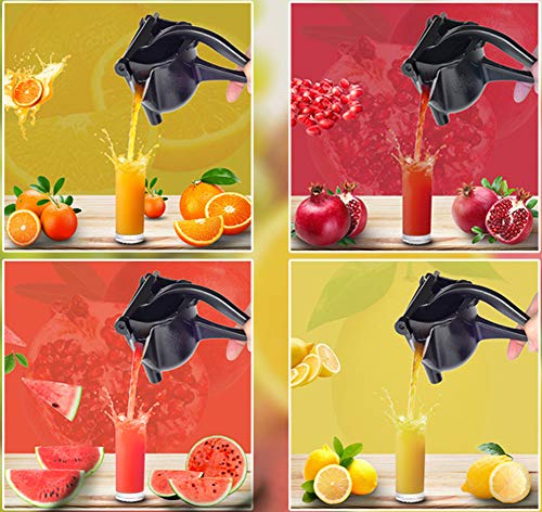 Exprimidor manual de acero inoxidable – exprimidor de frutas de mano de aleación resistente, exprimidor manual de limón y naranja