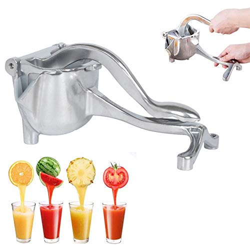 Exprimidor manual de acero inoxidable – exprimidor de frutas de mano de aleación resistente, exprimidor manual de limón y naranja
