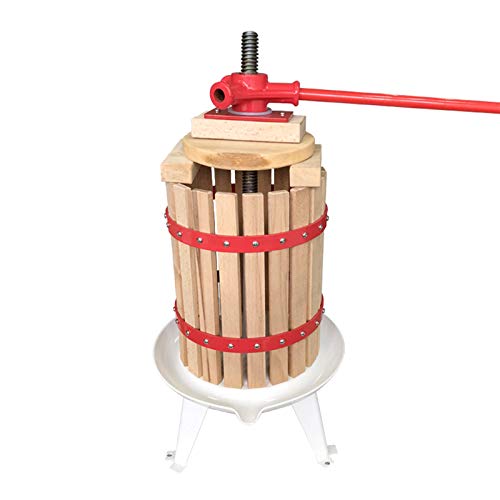 Exprimidor Manual De Prensa Vino, Fruta Sidra Roble Incluyendo Baya Potencia La Puré Madera para Pulpa UVA Mecánica,A