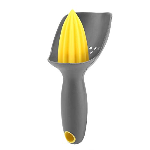 Exprimidor manual ergonómico mini exprimidor de limón para uso de mano de color naranja y verde limón resistente – apto para lavavajillas N.º 2